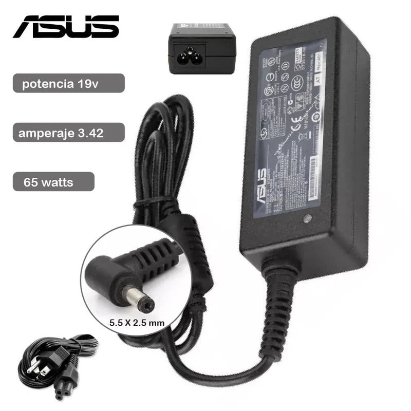 Cargador ASUS 19V 3.42A 65W Punta Gruesa